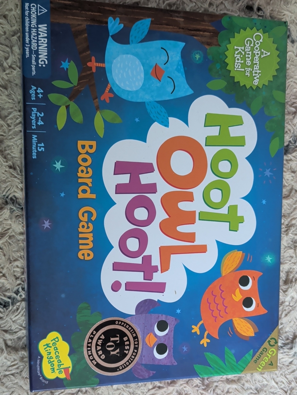 Hoot Owl Hoot! Cooperative Board Game
